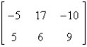 <strong>If possible, find 2A - 5B. </strong> A) B) C) D) E) not possible