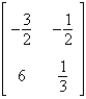 <strong>Find the determinant of the matrix .</strong> A) B) C) D) E)