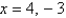 <strong>Solve for x given the following equation involving a determinant. </strong> A) B) C) D) E)