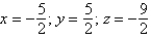 <strong>Use Cramer's Rule to solve the following system of linear equations: </strong> A) B) C) D) E)