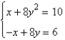 Determine which ordered pair is a solution of the system.  