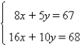 Solve the system by substitution, if possible.  