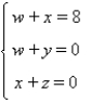 Solve the system using Gauss-Jordan elimination.  