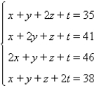 Solve the system using Gauss-Jordan elimination.  