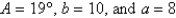 <strong>Given , use the Law of Sines to solve the triangle (if possible) for the value of c. If two solutions exist, find both. Round answer to two decimal places.</strong> A) B) C) D) E) not possible