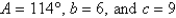 <strong>Determine the area of a triangle having the following measurements. Round your answer to two decimal places. </strong> A) 22.20 sq. units B) 24.67 sq. units C) 19.73 sq. units D) 29.60 sq. units E) 27.13 sq. units