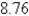 <strong>In the figure below, , , and . Use this information to solve the parallelogram for c. The diagonals of the parallelogram are represented by c and d. Round answer to two decimal places. </strong> A) 9.12 B) C) 5.87 D) 10.20 E) 11.64