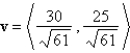 <strong>Find the vector v that has a magnitude of and is in the same direction as u, where .</strong> A) B) C) D) E)