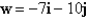 <strong>Let w be a vector with initial point and terminal point . Write w as a linear combination of the standard unit vectors i and j.</strong> A) B) C) D) E)