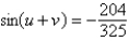 <strong>Find the exact value of   given that   and   . (Both u and v are in Quadrant II.)</strong> A)   B)   C)   D)   E)   <div style=padding-top: 35px> 