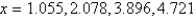 <strong>Use a graphing utility to approximate the solutions (to three decimal places) of the given equation in the interval   .  </strong> A)   B)   C)   D)   E)   <div style=padding-top: 35px> 