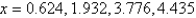 <strong>Use a graphing utility to approximate the solutions (to three decimal places) of the given equation in the interval   .  </strong> A)   B)   C)   D)   E)   <div style=padding-top: 35px> 