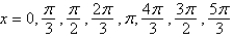 <strong>Find all solutions of the given equation in the interval   .  </strong> A)   B)   C)   D)   E)   <div style=padding-top: 35px> 