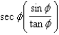 <strong>Use fundamental identities to simplify the expression below and then determine which of the following is not equivalent.  </strong> A)   B)   C)   D)   E)   <div style=padding-top: 35px> 