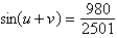 <strong>Find the exact value of   given that   and   . (Both u and v are in Quadrant II.)</strong> A)   B)   C)   D)   E)   <div style=padding-top: 35px> 