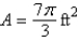 <strong>Find the area of the sector of the circle with radius 4 feet and central angle .</strong> A) B) C) D) E)