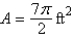 <strong>Find the area of the sector of the circle with radius 4 feet and central angle .</strong> A) B) C) D) E)