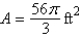 <strong>Find the area of the sector of the circle with radius 4 feet and central angle .</strong> A) B) C) D) E)