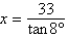 <strong>Using the figure below, if , determine the exact value of x. </strong> A) B) C) D) E)