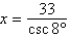 <strong>Using the figure below, if , determine the exact value of x. </strong> A) B) C) D) E)