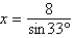 <strong>Using the figure below, if , determine the exact value of x. </strong> A) B) C) D) E)