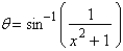 <strong>Use an inverse function to write \theta as a function of x. </strong> A) B) C) D) E)