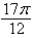 <strong>Rewrite in radian measure as a multiple of \pi .</strong> A) B) C) D) E)