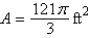 <strong>Find the area of the sector of the circle with radius 2 feet and central angle .</strong> A) B) C) D) E)