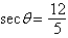 <strong>The point is on the terminal side of an angle in standard position. Determine the exact value of .</strong> A) B) C) D) E)