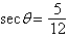 <strong>The point is on the terminal side of an angle in standard position. Determine the exact value of .</strong> A) B) C) D) E)