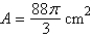 <strong>Find the area of the sector of the circle with radius 4 centimeters and central angle .</strong> A) B) C) D) E)