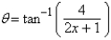 <strong>Use an inverse function to write \theta as a function of x. </strong> A) B) C) D) E)