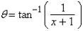 <strong>Use an inverse function to write \theta as a function of x. </strong> A) B) C) D) E)