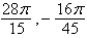 <strong>Determine two coterminal angles (one positive and one negative) for .</strong> A) B) C) D) E)