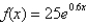 <strong>What is the value of the function at ? Round to 3 decimal places.</strong> A) 26.822 B) 99.373 C) 45.553 D) 599.708 E) 7.721