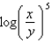 <strong>Condense the expression to the logarithm of a single term.</strong> A) B) C) D) E)