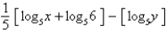 <strong>Condense the expression to the logarithm of a single term.</strong> A) B) C) D) E)