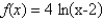 <strong>Identify the x-intercept of the function .</strong> A) B) C) D) The function has no x-intercept. E)