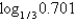<strong>Evaluate the logarithm using the change of base formula. Round to 3 decimal places.</strong> A) -0.154 B) 0.323 C) -0.355 D) 3.093 E) 0.390