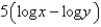 <strong>Condense the expression to the logarithm of a single term.</strong> A) B) C) D) E)