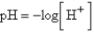 <strong>The chemical acidity of a solution is measured in units of pH: , where is the hydrogen ion concentration in the solution. If a sample of rain has a pH of 3.3, how many times higher is its than pure water's, which has a pH of 7?</strong> A) B) C) D) E) 7