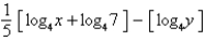 <strong>Condense the expression to the logarithm of a single term.</strong> A) B) C) D) E)