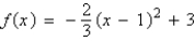 <strong>Find the standard form of the quadratic function shown below: </strong> A) B) C) D) E)