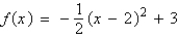 <strong>Find the standard form of the quadratic function shown below: </strong> A) B) C) D) E)