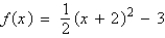 <strong>Find the standard form of the quadratic function shown below: </strong> A) B) C) D) E)