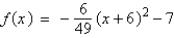 <strong>Write the standard form of the equation of the parabola that has a vertex at and passes through the point .</strong> A) B) C) D) E)