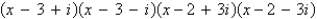 <strong>Write as a product of linear factors.</strong> A) B) C) D) E)