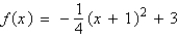 <strong>Find the standard form of the quadratic function shown below: </strong> A) B) C) D) E)