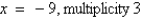 <strong>Find all real zeros of the polynomial and determine the multiplicity of each.</strong> A) B) C) D) E)