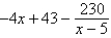 <strong>Use long division to divide. </strong> A) B) C) D) E) 4x - 3